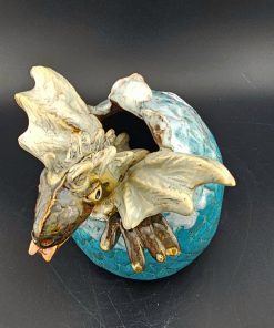 Hatching Dragon -Teal Egg
