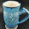 Teal Crackled Mug